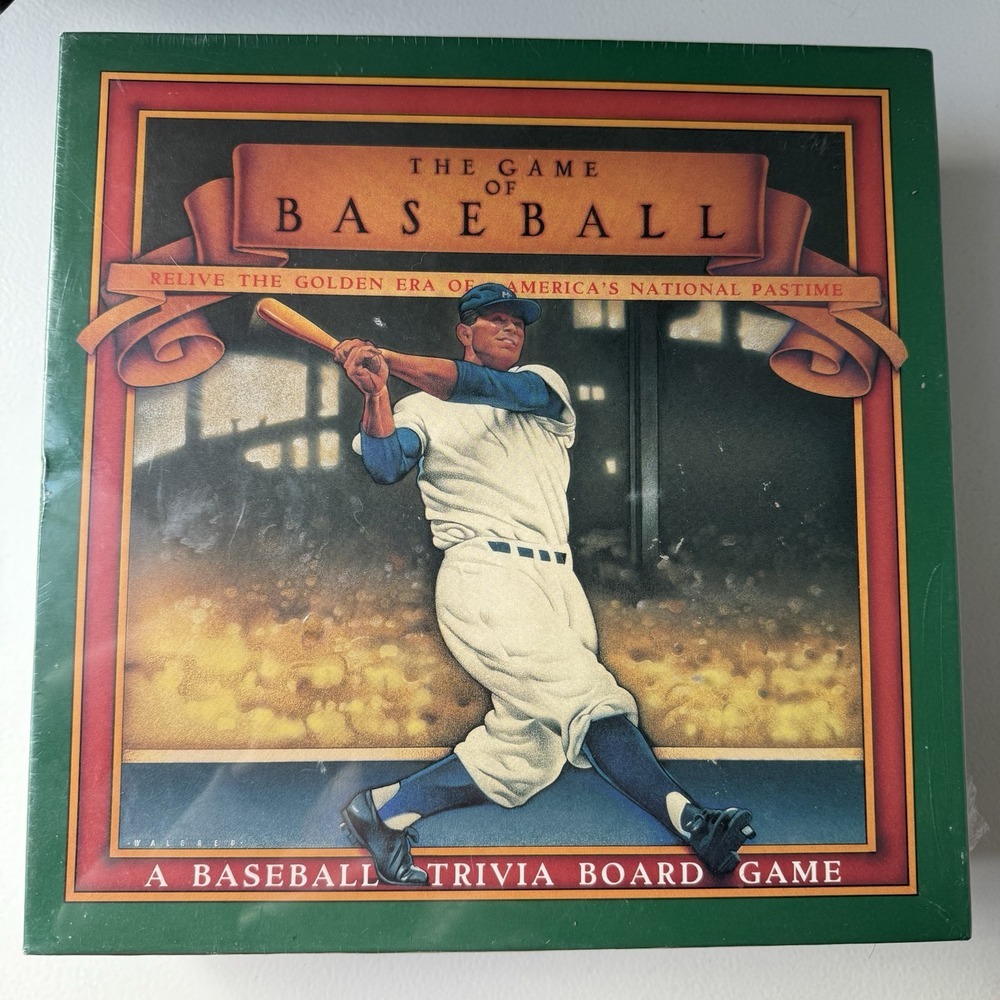 NEW Vintage 1989 The Game Of Baseball Trivia Board Game SEALED NIB Sports Fan